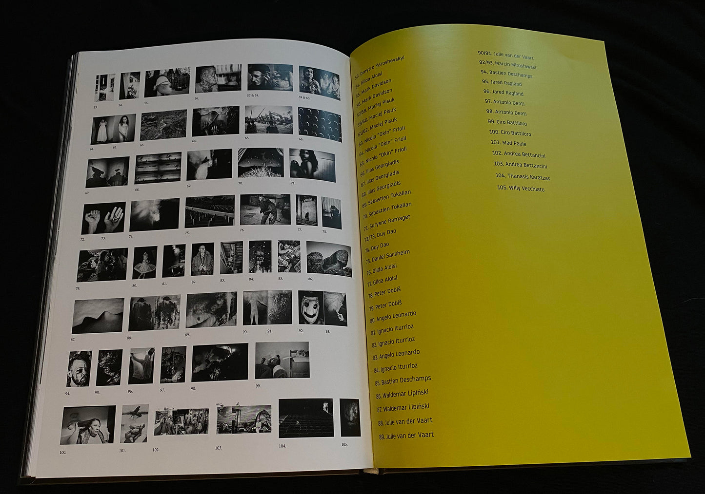 GOMMA BLACK AND WHITE AWARDS BOOK.